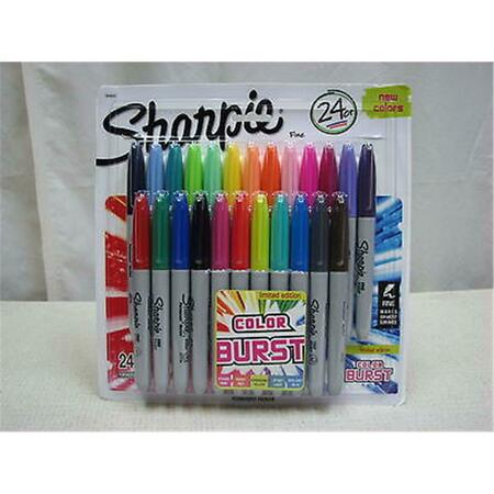 SANFORD SAN Fine Tip Permanent Marker- Assortment Color - Pack of 24 1949557